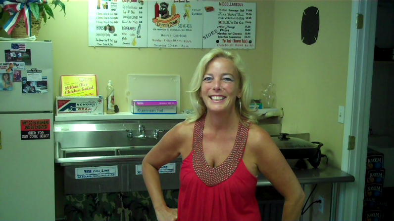 Donna Vickery, owner of Donna's Dawgs