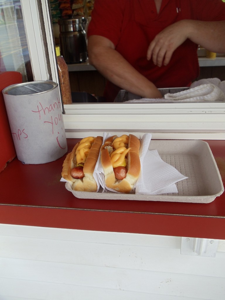 Bacon Cheese Dogs at Wasses